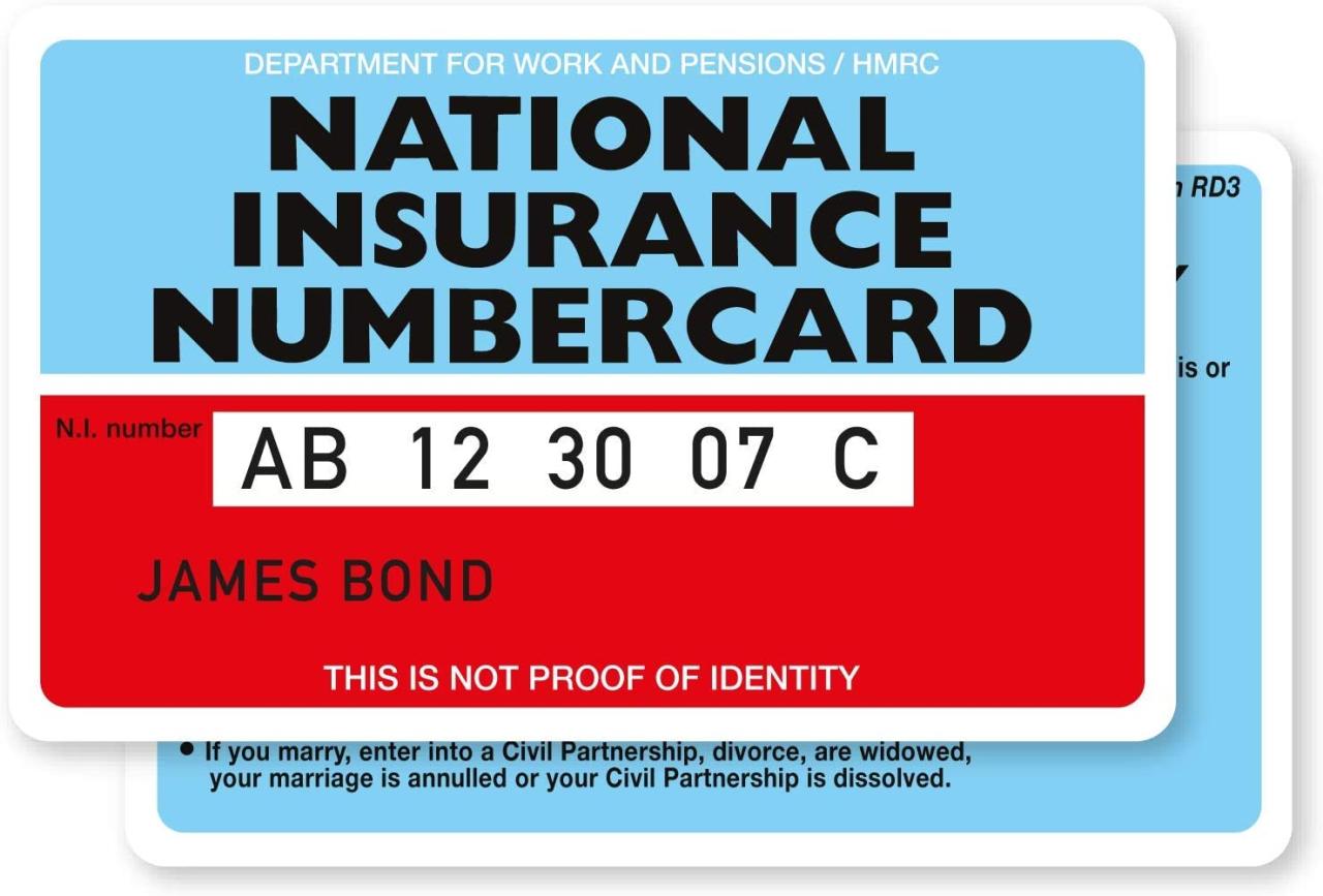 national insurance number terbaru