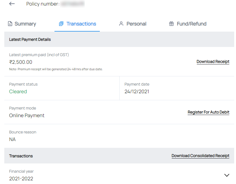 max life insurance login