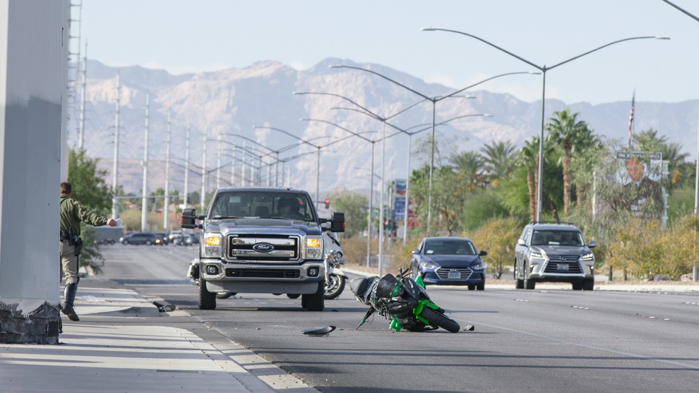 vegas collision motorcycle motorcyclist killed