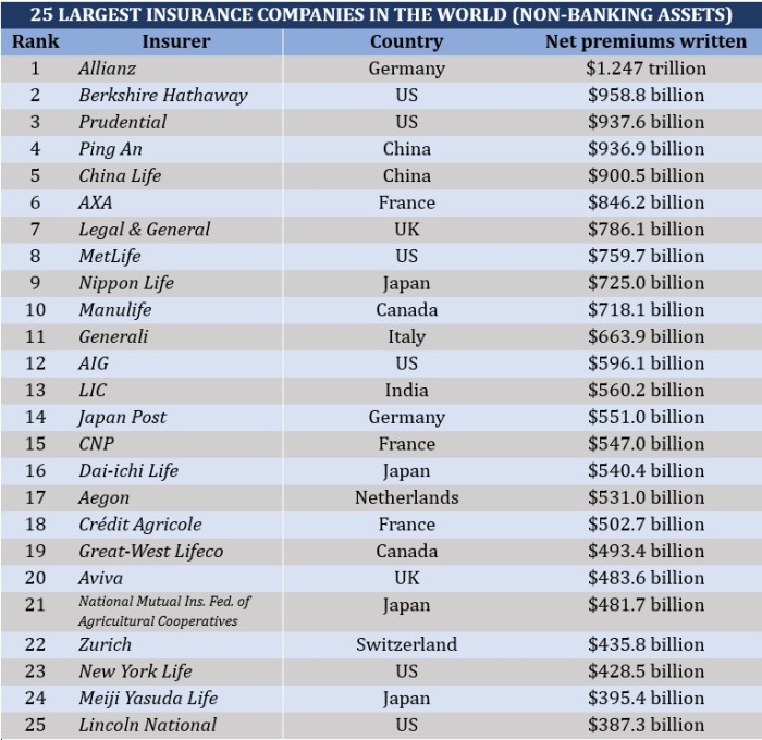 Who is the biggest insurance company