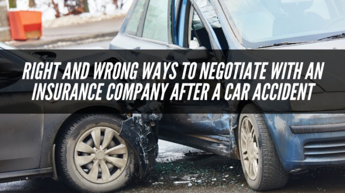 How to negotiate with insurance company after car accident