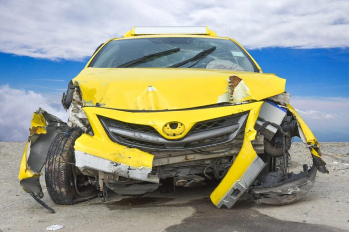 What does the insurance company do with a totaled car