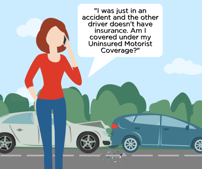 Uninsured dealing motorists