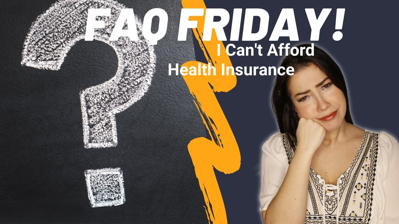 What to do if i can't afford health insurance