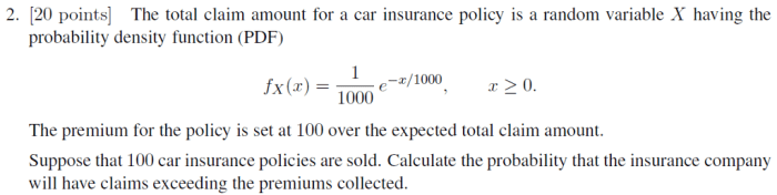 Accident insurance calculate settlements