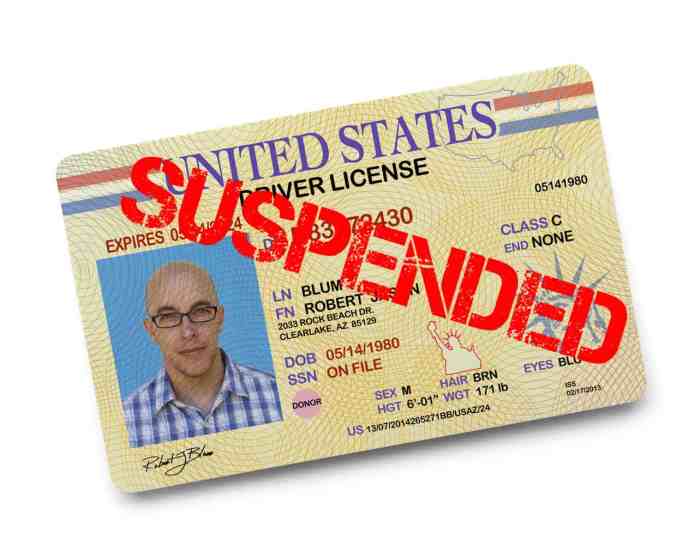 Can insurance company suspend your license